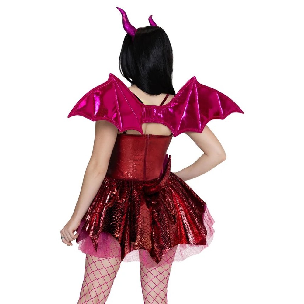Leg Avenue - Flaming Dragon Kostuum - Rood